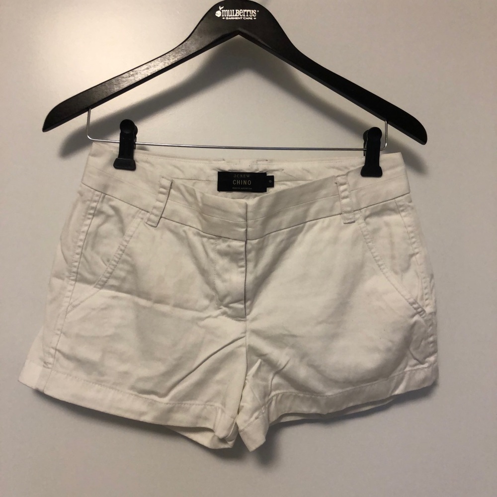 Women’s J.Crew White Chino Shorts